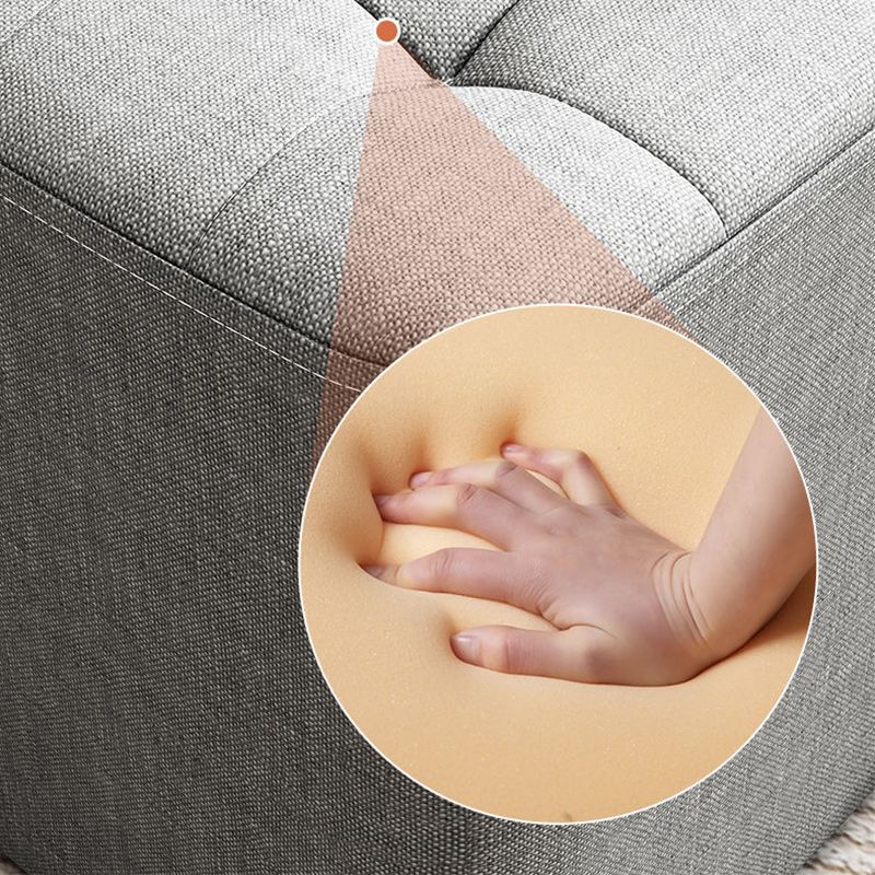 Square Pouf Ottoman Solid Color Tufted Fabric Fade Resistant Contemporary Pouf Clearhalo 'furn' 'furn_ottomans_poufs' 'Furniture' 'Living Room Furniture' 'Ottomans & Poufs' 'ottomans_poufs' 1200x1200_9cfd2374-ab8b-4f85-8cc6-a2025b9c46b1