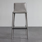 Contemporary Metal Bar Stool Backrest Counter Stool for Living Room
