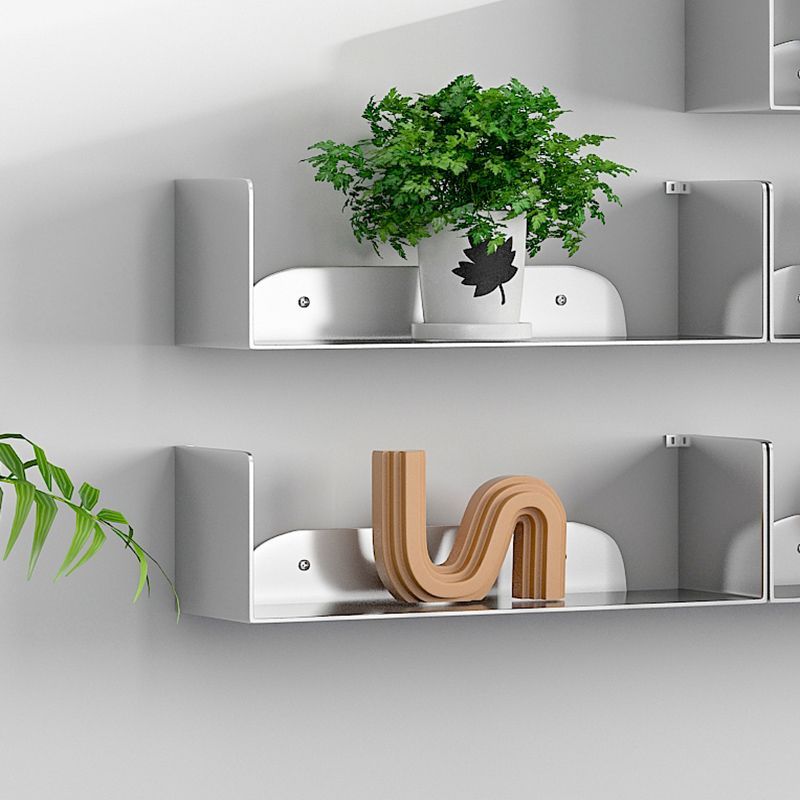 Modern Style Bookcase Metal Wall Mounted Bookshelf for Home Office Clearhalo 'Bookcases' 'furn' 'furn_bookcases' 'Furniture' 'Office Furniture' 1200x1200_9d00d0ab-8998-4f1b-8bb9-e1e46efb989f