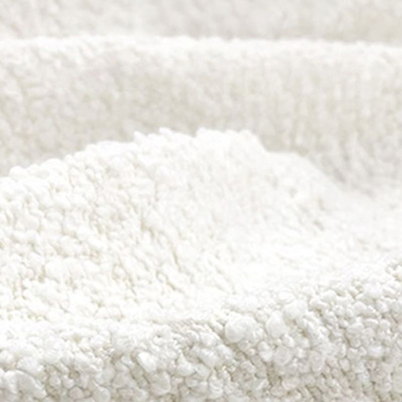 Divano curvo in lana bianca moderna di divano a braccio quadrato da 37,40 "per appartamento