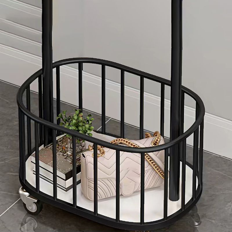 Partita de colgilla metálica de lujo Ganchos de diseño independiente Rack con rueda universal