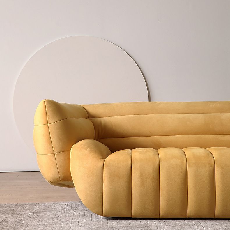 Tuxedo Arm Sofa Sewn Pillow Back Standard Seating in Orange Clearhalo 'furn' 'furn_sofas' 'Furniture' 'Living Room Furniture' 'Sofa' 'sofas' 1200x1200_9d02613f-387c-40aa-aabc-151c437228c0