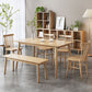 Glam Style Table Wooden Rectangle Table with 4 Legs for Home Use Clearhalo 'Dining Tables & Seating' 'Dining Tables' 'dining_table' 'furn' 'furn_dining_table' 'Furniture' 'Kitchen & Dining Furniture' 1200x1200_9d03d288-d404-43f2-95b0-27c8a3378a8a