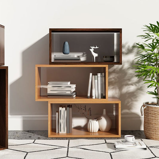 Libreria a apertura di libreria contemporanea in legno solido libreria per ufficio