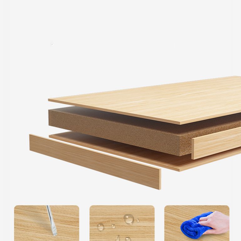 Lichtbruine moderne stijl boekenplank ingenieur houten boekenkast voor thuis