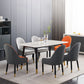 Simplicity Style Home Sintered Stone Dining Table Rectangular Shape Table with 4 Legs Base Clearhalo ' dining_table' 'Dining Tables & Seating' 'Dining Tables' 'furn' 'furn_dining_table' 'Furniture' 'furniture_dining_table' 'Kitchen & Dining Furniture' 'kitchen&dining_furn' 'kitchen' 'kitchen_dining_table' 1200x1200_9d04d53e-4e13-4f0d-903d-b1ff97bc7146