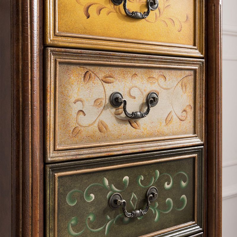 Stile tradizionale Verticale Verticale Cassa di lingerie in legno per camera da letto