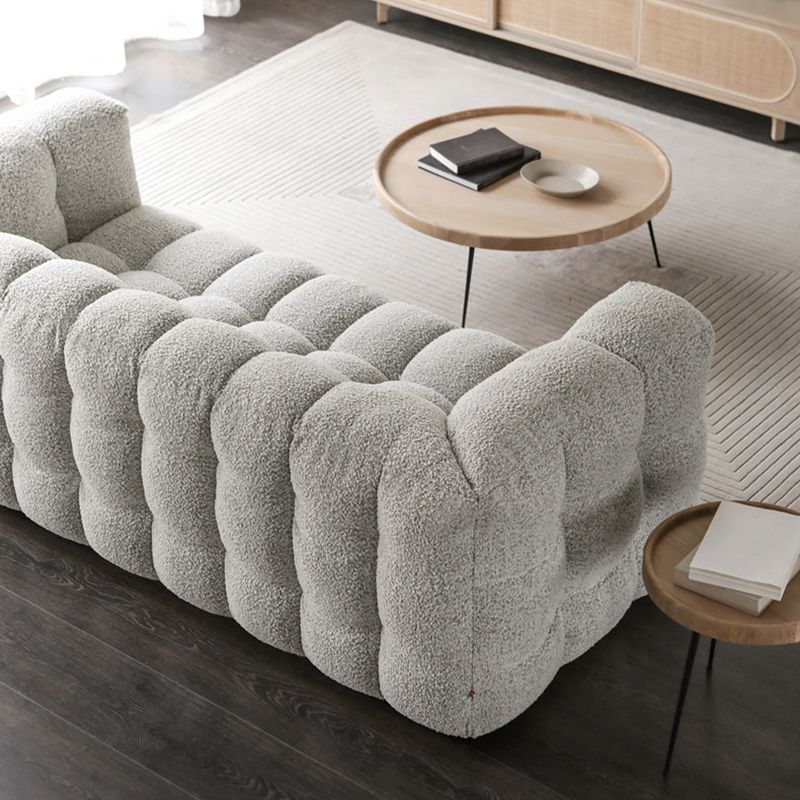 Contemporary Wooden Standard  Sofa Tuxedo Arm Tight Back Sofa