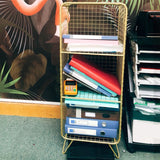 Modem Metal Bookshelf Standard Shelf Bookshelf for Home Office 11.8" W