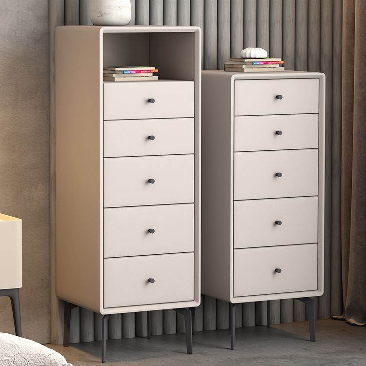 Cómoda de lencería con patas de metal, cómoda contemporánea con cajones para dormitorio