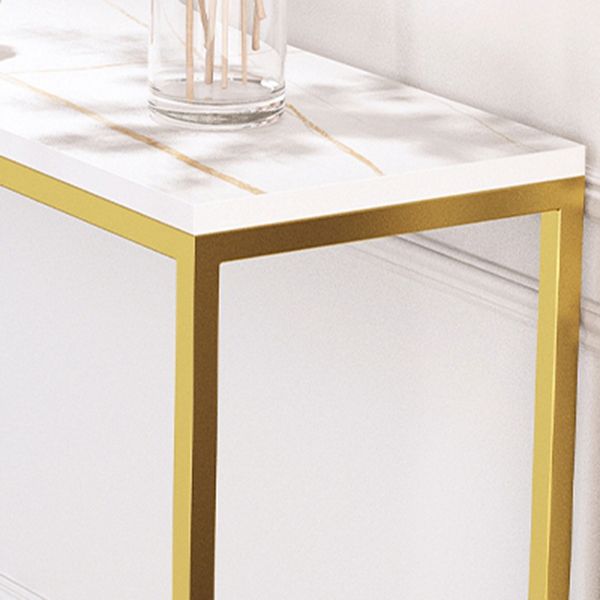 29,53 "tavolo da consolle glam alto tavolo resistente alle macchie con 1 scaffale