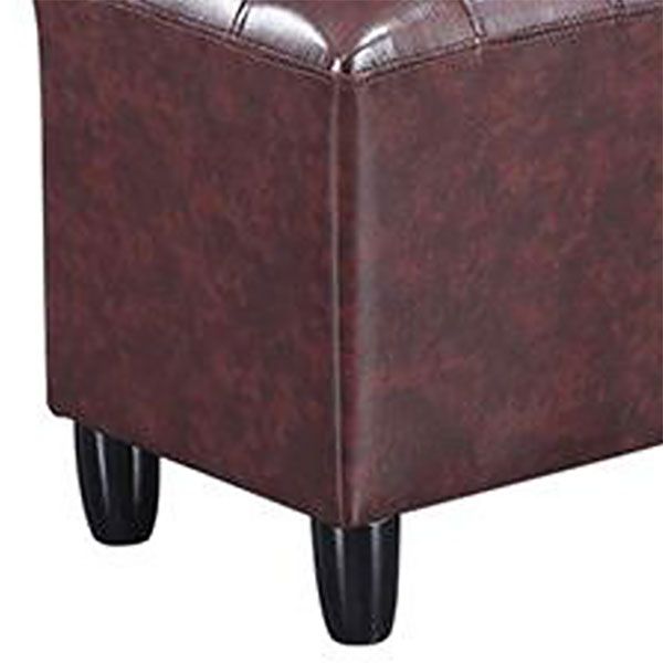 Fucile in pelle nera in pelle nera rettangolo colore puro standard interno