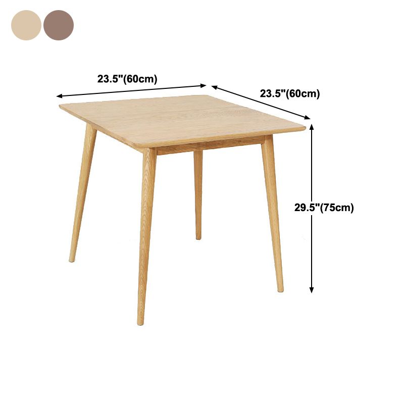 Industrial Style Dining Table Square Solid Wood Dining Table with 4 Legs Clearhalo ' dining_table' 'Dining Tables & Seating' 'Dining Tables' 'furn' 'furn_dining_table' 'Furniture' 'furniture_dining_table' 'Kitchen & Dining Furniture' 'kitchen&dining_furn' 'kitchen' 'kitchen_dining_table' 1200x1200_9d0b5ae2-0b8e-4369-a6c0-d27ff19a4b18