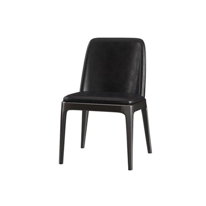 Gepolijste afwerking Dinette set met zwarte stoelen 1/4/5/7 stuks glamour eettafel set