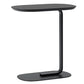 C Side Modernistic Metal Table 19.6"L Oval Table for Living Room