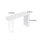 Solid Wood Bar Table Contemporary Bar Table with Sled Base in White Clearhalo 'Bar Furniture' 'Bar Tables' 'bar_tables' 'furn' 'furn_bar_tables' 'Furniture' 'furniture_bar_tables' 'Kitchen & Dining Furniture' 1200x1200_9d1013df-b312-4a76-9db4-3af29bebefc8