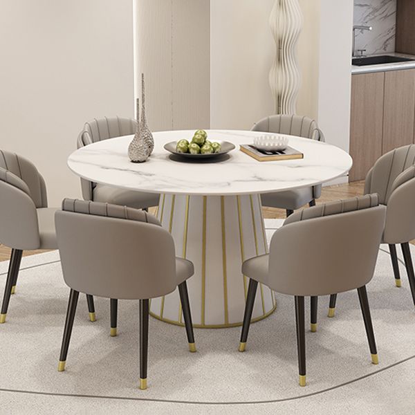 Nordic Round Stone Esstisch 1/7 Stück Essset für Esszimmer