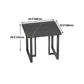 Industrial Style Black Dining Table Sintered Stone Dining Table with Black Frame Clearhalo 'Dining Tables & Seating' 'Dining Tables' 'dining_table' 'furn' 'furn_dining_table' 'Furniture' 'furniture_dining_table' 'Kitchen & Dining Furniture' 'kitchen' 'kitchen_dining_table' 1200x1200_9d13c40f-8bff-4d67-9194-41753ba18bb7