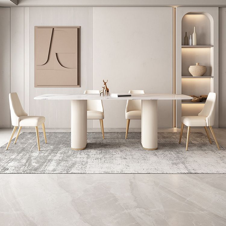 Glam Rectangle Table Set 1/4/5/7 Pieces Dining Set for Kitchen