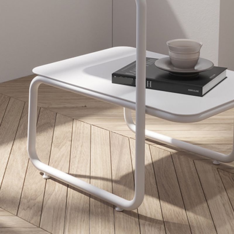 Metallbett Nachttisch 18,5 "hoher Industrial Night Tisch mit 2 Regalen