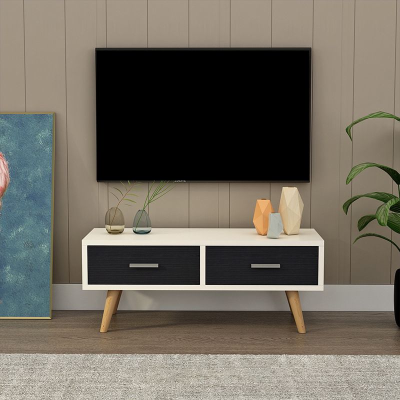 Scandinavian Style Wood TV Stand Enclosed Storage Stand Console with Drawers Clearhalo 'furn' 'furn_tv_stands_entertainment_centers' 'Furniture' 'Living Room Furniture' 'TV Stands & Entertainment Centers' 'TV Stands & Media Storage Furniture' 'tv_stands_entertainment_centers' 1200x1200_9d18cfce-b1bc-4278-a0e6-50d6b137178e