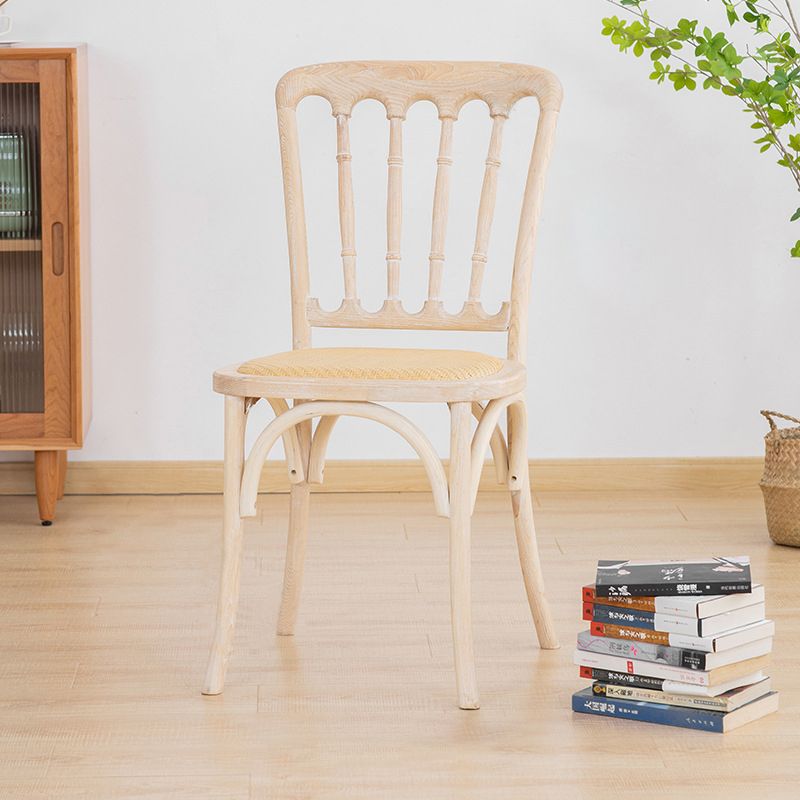 French Modern Design Slat Back Side Ash Woods Chair Home Dining Chairs Clearhalo ' kitchen&dining_furn' 'Dining Chairs' 'Dining Tables & Seating' 'dining_chair' 'Furniture' 'furniture_dining_chair' 'Kitchen & Dining Furniture' 'kitchen' 1200x1200_9d18ed92-106e-4972-9def-9505acf048e4