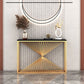 Table de console de fer contemporaine