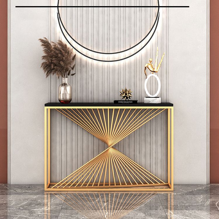 Table de console de fer contemporaine