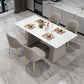 Modern Style Dining Set 1/5/7 Pieces Rectangle Stone Dining Table for Dining Room Kitchen