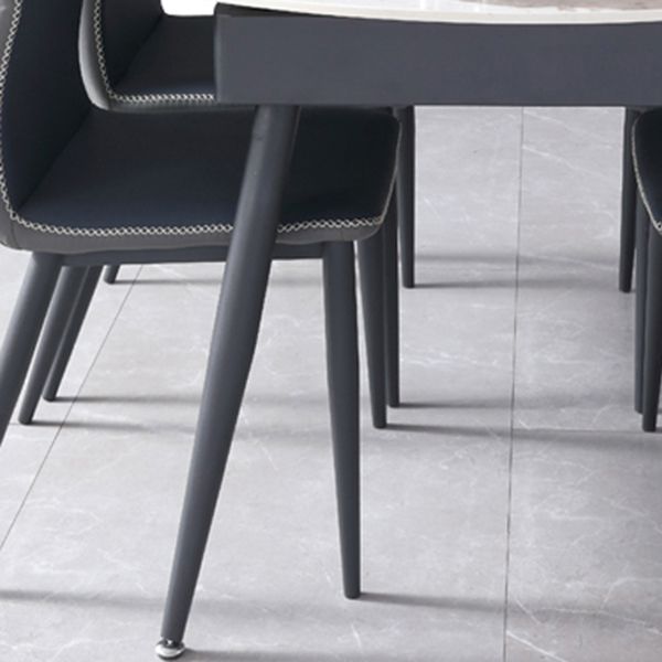 Contemporary 1/5/6/7 Pieces Dining Set Round Dining Room Table Set Clearhalo 'Dining Room Sets' 'Dining Tables & Seating' 'dining_room_set' 'furn' 'furn_dining_room_set' 'Furniture' 'furniture_dining_room_set' 'Kitchen & Dining Furniture' 'kitchen&dining_furn' 'kitchen' 1200x1200_9d1bbb19-7de7-4ee6-9ef0-d79ad47e5371