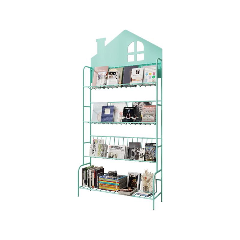 Shelves Included Bookcase 57.1" Tall Metal Bookshelf Vertical