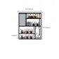 Wall Mounted Wine Bottle Rack Metal Wine Bottle Rack for Home