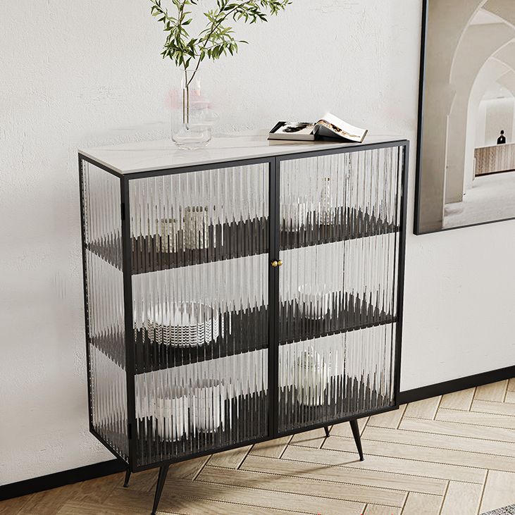 Server a 2 porte in stile Sinterizzazione in pietra sinterizzato per soggiorno per soggiorno