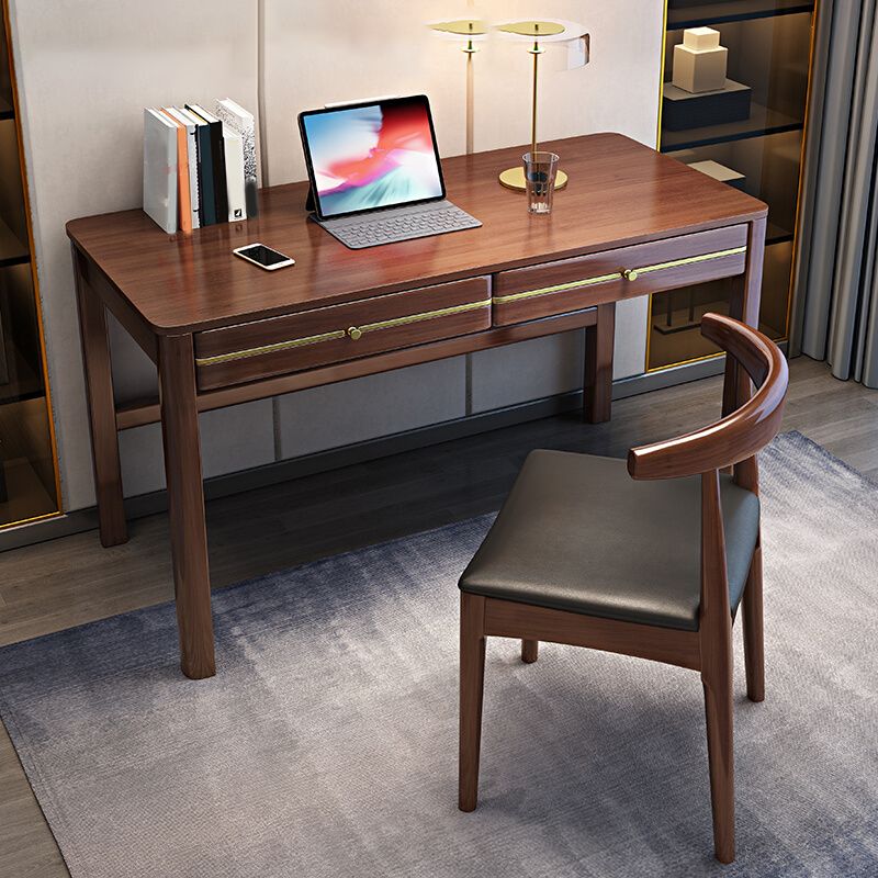 Modern Solid Wood Office Desk 29.53 "Descripción de escritura de alto para el hogar
