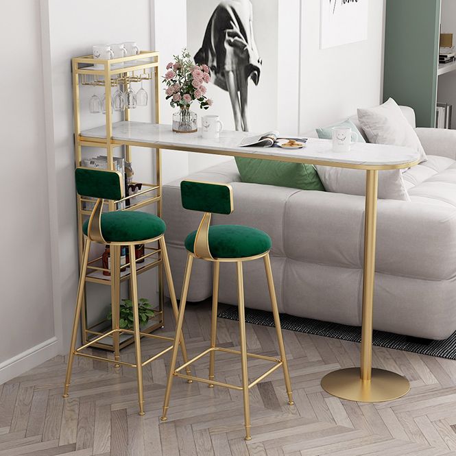 Modern 1/3 Pieces Bar Table Set Stone Counter Table with High Stools for Cafe Living Room Clearhalo 'Bar Furniture' 'furn' 'furn_home_bar_bar_sets' 'Furniture' 'Home Bars & Bar Sets' 'home_bar_bar_sets' 'Kitchen & Dining Furniture' 1200x1200_9d260a3e-2be3-43ea-9988-cafc816450c9