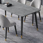 Stone Modern Rectangle Dining Table Matte Finish 4 Legs Table for Home Clearhalo ' dining_table' 'Dining Tables & Seating' 'Dining Tables' 'furn' 'furn_dining_table' 'Furniture' 'furniture_dining_table' 'Kitchen & Dining Furniture' 'kitchen&dining_furn' 'kitchen' 'kitchen_dining_table' 1200x1200_9d26a73a-9d68-4428-9f2d-334c05c79598