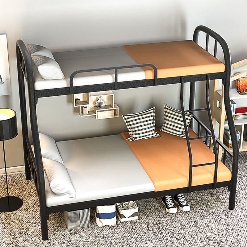 Modern Style Bunk Bed 66.93" Tall Bunk Bed in Black/White Finish Clearhalo 'Bedroom Furniture' 'Beds' 'furn' 'furn_beds' 'Furniture' 1200x1200_9d288912-0019-42b3-a81c-7a9159fefce1