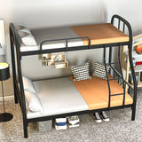 Modern Style Bunk Bed 66.93" Tall Bunk Bed in Black/White Finish Clearhalo 'Bedroom Furniture' 'Beds' 'furn' 'furn_beds' 'Furniture' 1200x1200_9d288912-0019-42b3-a81c-7a9159fefce1