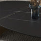 Glam 15.7" H Rectangle Slate Coffee Table Steel 2 Legs Cocktail Table