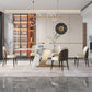 Traditional Luxury Rectangle Home Furniture Stone Double Pedestal Table