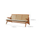 Tropical Corduroy Sofa in Solid Wood Linen Sofa for Living Room