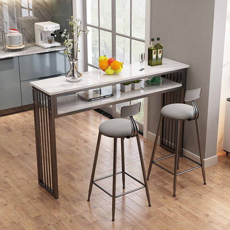 Modern Style Wood Bar Stool Table Rectangle Bar Table for Cafe Clearhalo 'Bar Furniture' 'Bar Tables' 'bar_tables' 'furn' 'furn_bar_tables' 'Furniture' 'Kitchen & Dining Furniture' 1200x1200_9d326710-1de3-4817-95f6-d4558ad8ab0b