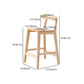 Industrial Wood Low Back Barstool Simple Indoor Tall Stool with Square Seat Clearhalo 'Bar Furniture' 'Bar Stools' 'bar_stools' 'furn' 'furn_bar_stools' 'furniture_bar_stools' 'Kitchen & Dining Furniture' 'kitchen&dining_furn' 'kitchen' 'kitchen_furn' Furniture' 1200x1200_9d32cd34-3024-4710-b8db-102e25b133da