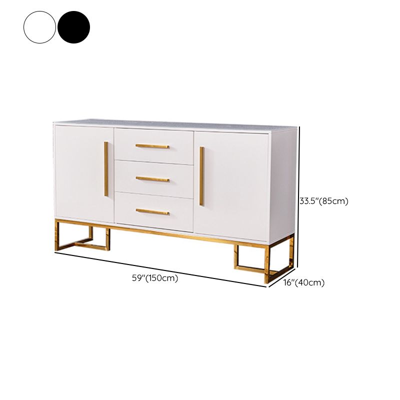 Buffet du buffet glamour 2 portes et 3 tiroirs armoires buffet buffet