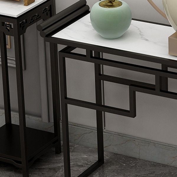 11 "W eigentijdse console tafelssteen witte rechthoekige console banktafel