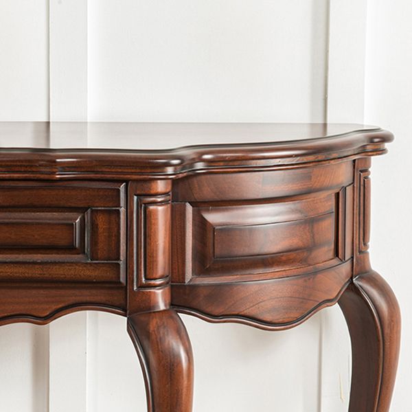 Free Form Shape Contemporary Console Table Wooden Console Sofa Table for Hall