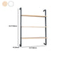 Estantería flotante de madera escandinava 9.8 "