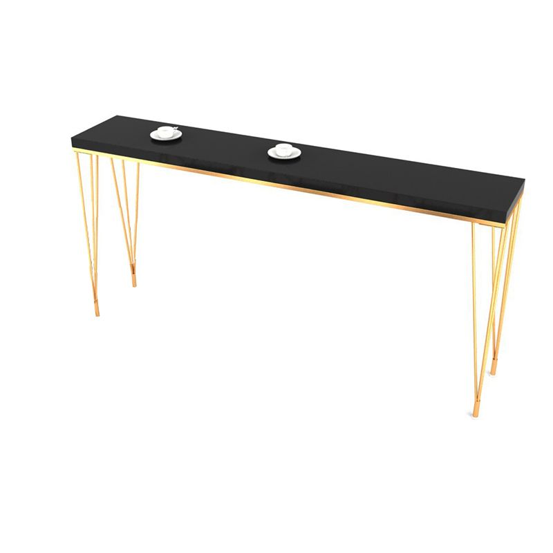 Glam Bar-height Table Solid Wood Top Pub Table for Dining Room Clearhalo 'Bar Furniture' 'Bar Tables' 'bar_tables' 'furn' 'furn_bar_tables' 'Furniture' 'Kitchen & Dining Furniture' 1200x1200_9d38cb97-b846-4a59-989b-6e3e5793e0a0