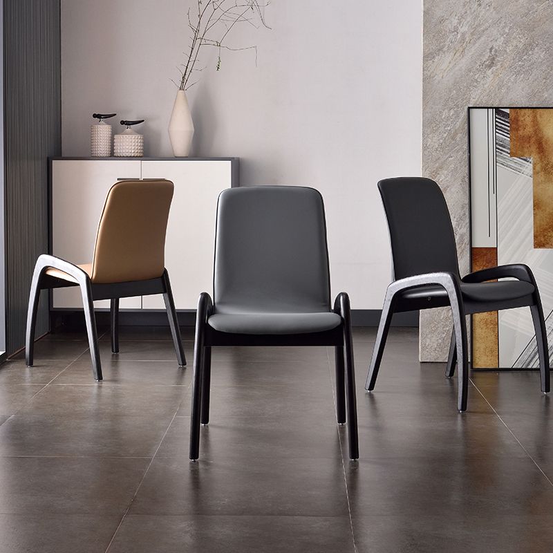 Modern Style Arm Chair Black Wood Legs Side Chair with Upholstered for Dining Room Clearhalo 'Dining Chairs' 'Dining Tables & Seating' 'dining_chair' 'furn' 'furn_dining_chair' 'Furniture' 'furniture_dining_chair' 'Kitchen & Dining Furniture' 1200x1200_9d390ec8-5d86-4d4c-bae8-7aa2725b6bd7