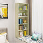 Modern Style Bookshelf Closed Back Wood Bookcase for Home Office